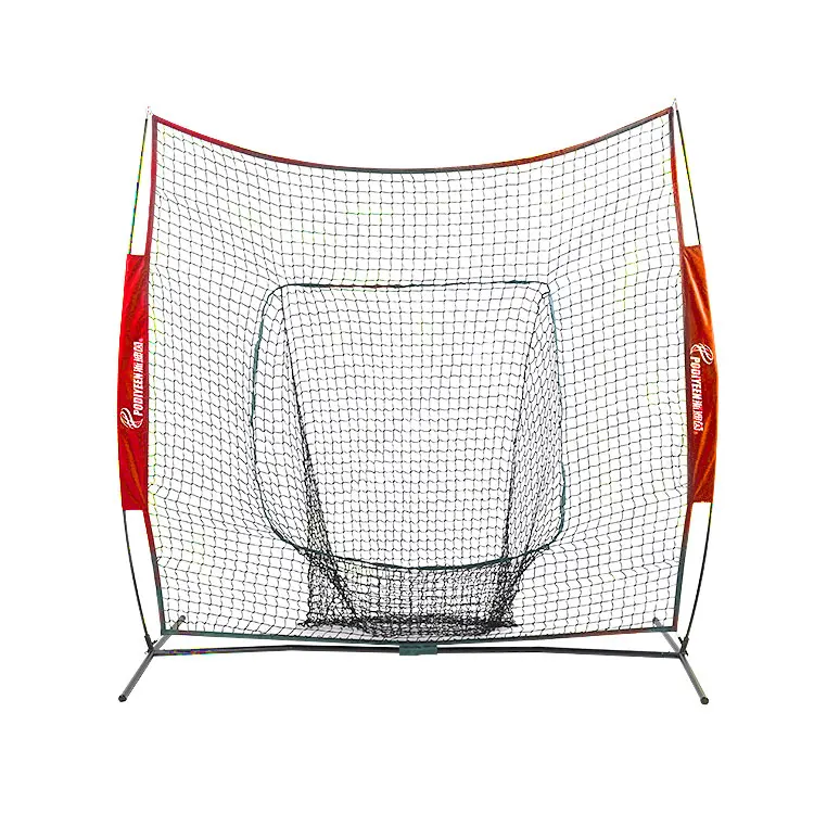 Baseball Backstop Softball Practice Net with Strike Zone Target Carry Bag for Batting Hitting and Pitching