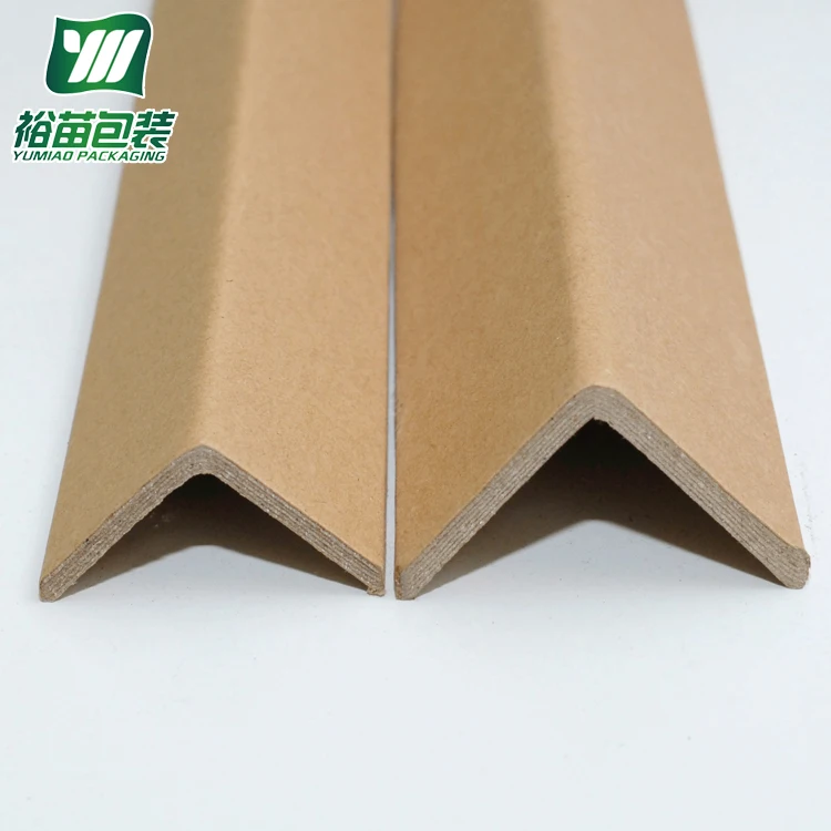 
Eco friendly L shape brown and white cardboard corner edge board sheet paper protector 