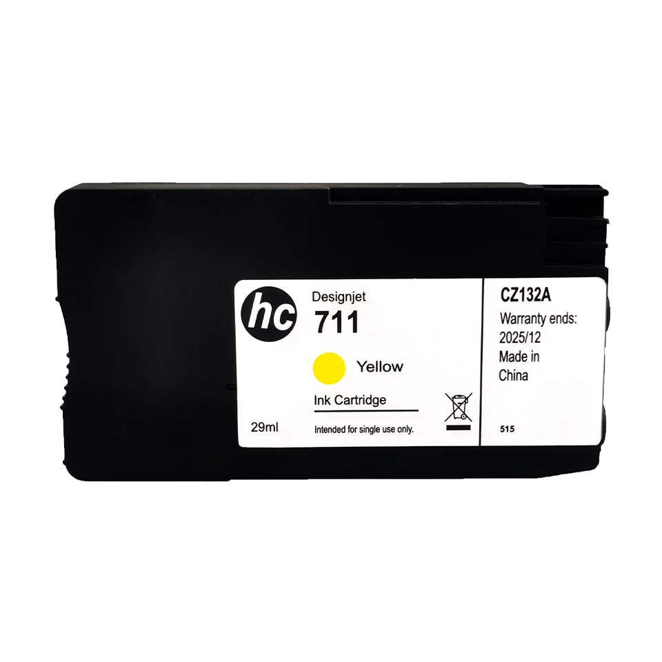 For HP 711 711XL Ink Cartridge Compatible for HP T120 T130 T520 T530 T125 DesignJet Plotter InkJet Inks With Chip