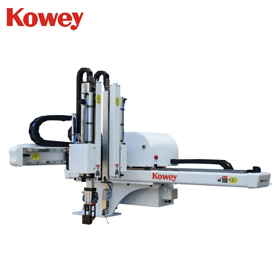 
One Axis servo motor with pneumatic driven Industrial Injection molding robotic arm 