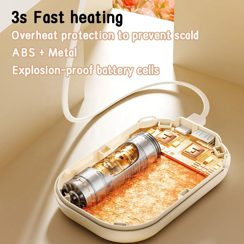 Перезаряжаемый многоразовый мини-грелка 2000 мАч