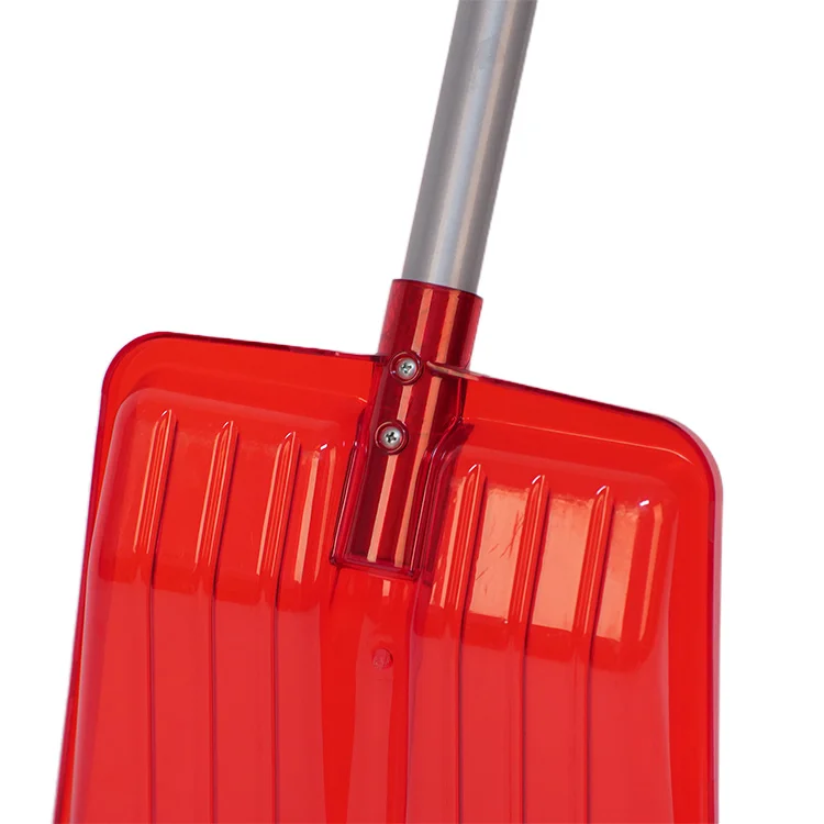 Plastic Car Shovel Snow Shovel with transparent head with Metal Handle 10 1/2IN