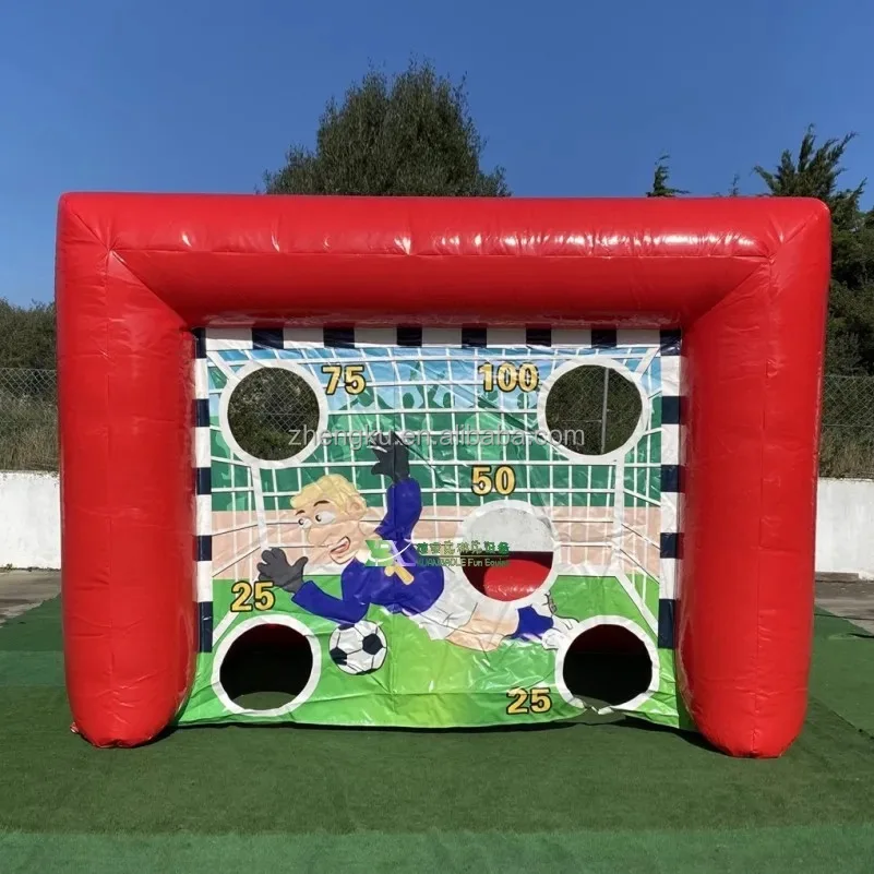 Inflatable Golf Football Kick Sport Cage Soccer goal Target Game Inflatable Football goal for Rental