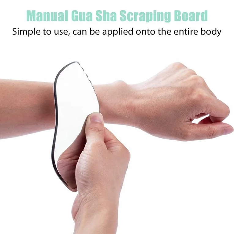 2023 Hot Selling Guasha Scrap Skin Body Massage Tool Mini Metal Stainless Steel Gua Sha