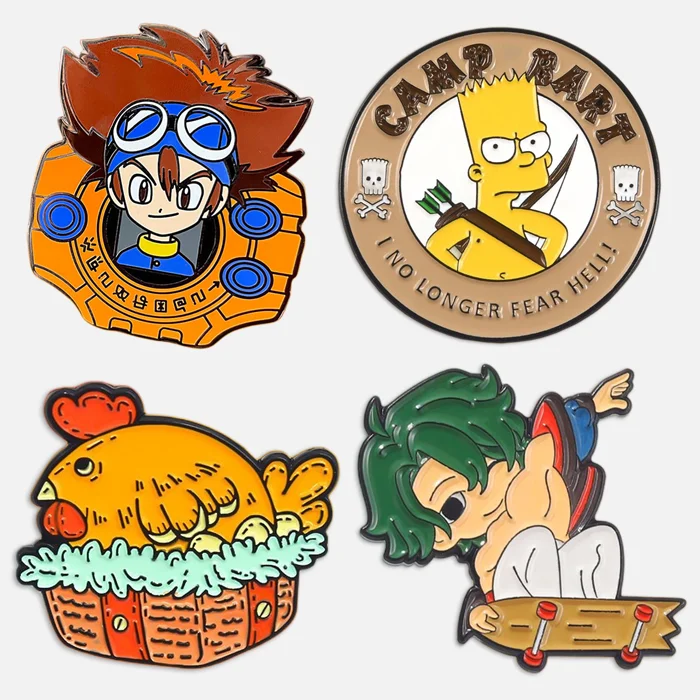 Medical call of duty led monarch butterfly camera enamel pin hard supplier collar hat logo metal pin custom lapel anime