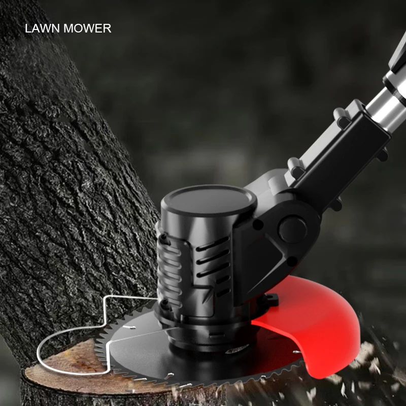 High efficiency lithium battery electric mower for cutting grass in garden lawns with Wheels