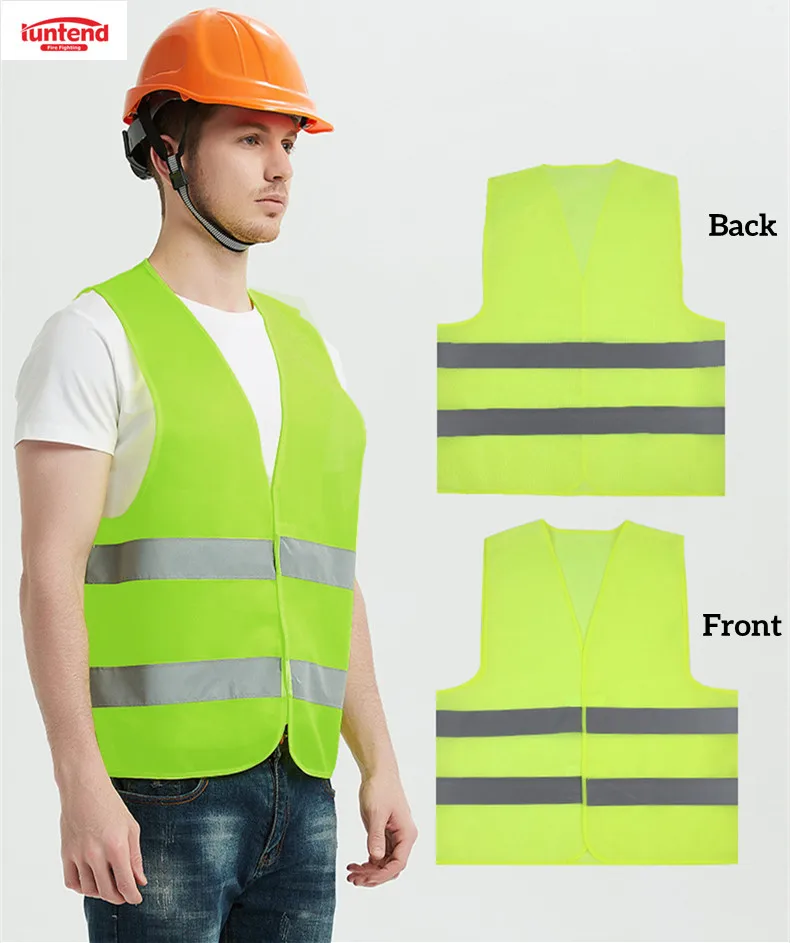 High Visibility  Road Construction Security Motorcycle Reflective Safety Vest Safe Sanitation Workers Clothes
