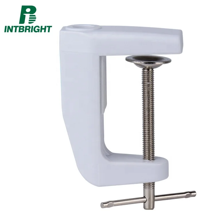 Magnifying lamp parts steady mounting desk clamp bracket metal adjustable arm magnifying lamp clamp for fixing