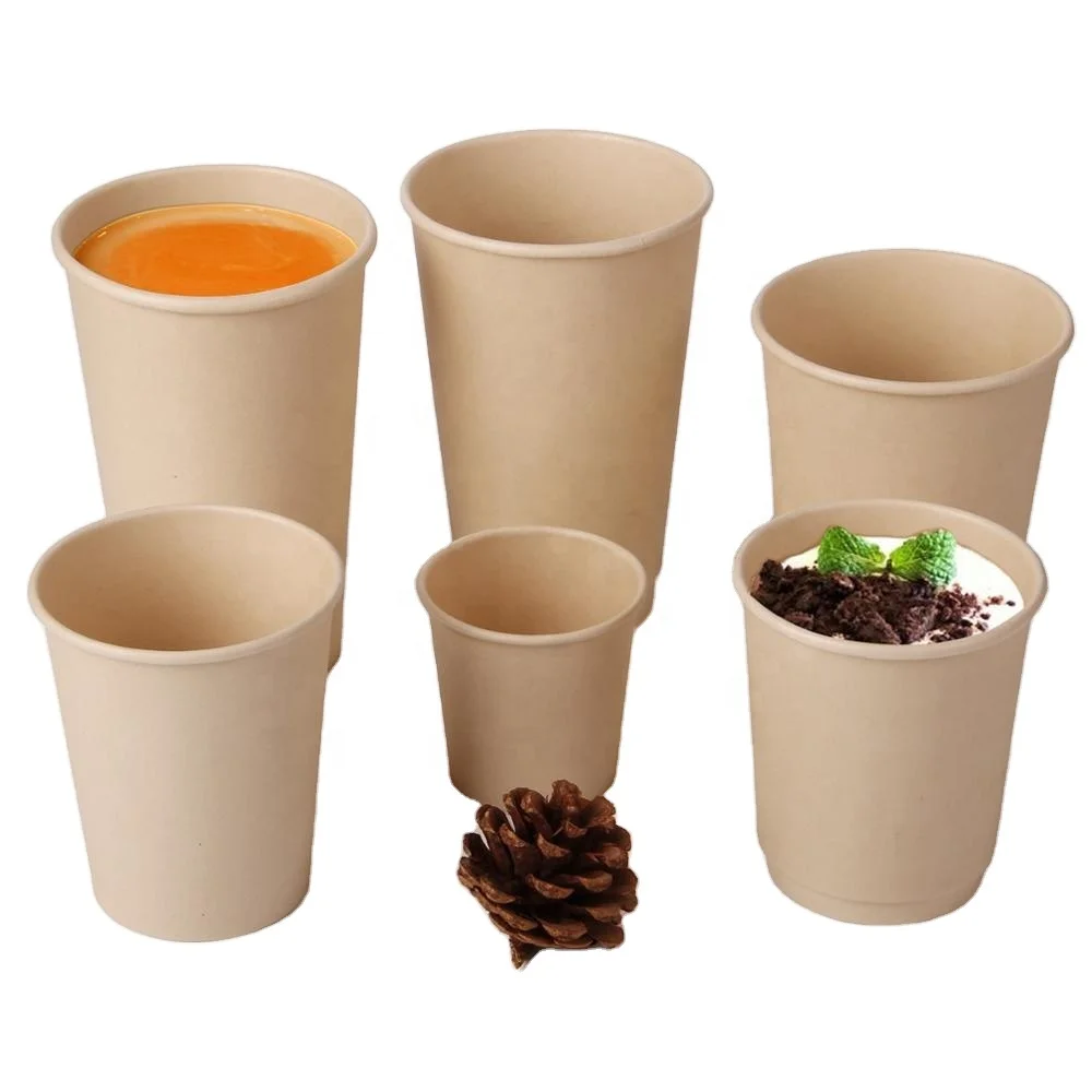 ECO friendly cheap price biodegradable bamboo fiber pulp coffee paper cup