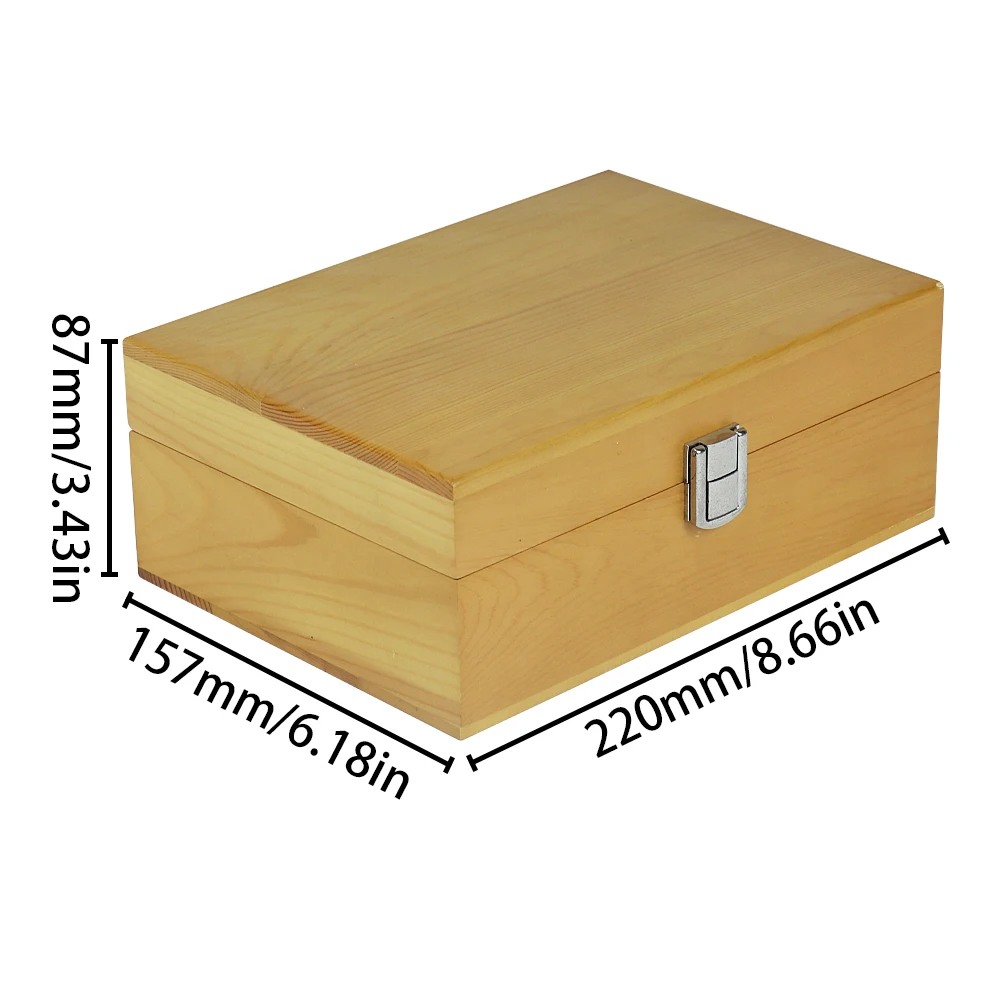 OEM wooden gift packing boxes with lid FSC dark brown wooden storage box wooden box