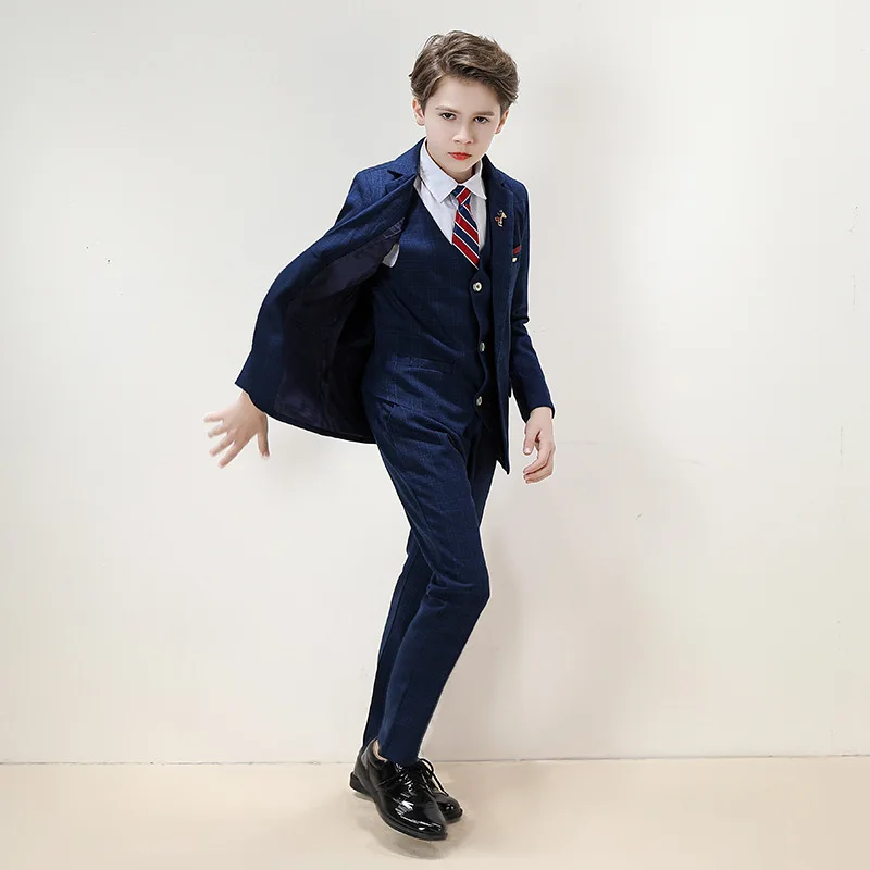  CS5078 Children suit business wear Blazer three pieces Jacket & Vest pants Tailor Made Fit