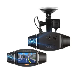2 7 дюймовый дисплей с двойным объективом 1280P камера GPS двойной видеорегистратор Автомобильная