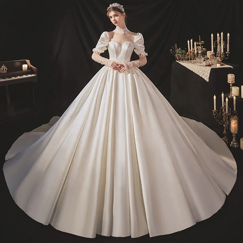 Jancember ASN002 Empire Luxury Fashion Dress Women New Wedding Dress