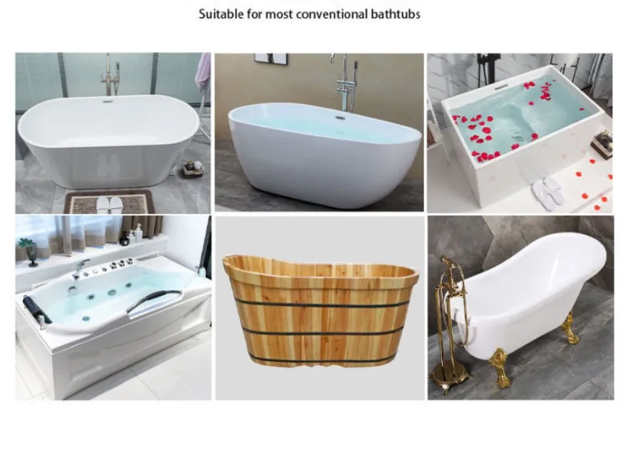 Colored Bamboo Bathroom Tray Expandable Caddy Tray For Bath Tub Wood Bath Tray Bamboo Bathtub