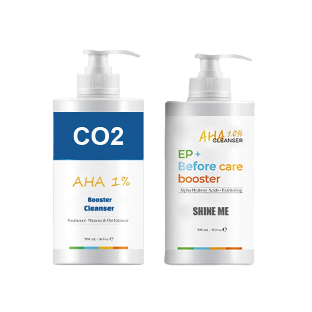 Glycolic Acid 0.5% Lactic Acid 0.5% EP+Before Care Booster AHA 1.0% Cleanser CO2 Carboxy Booster AHA 1.0% Cleanser