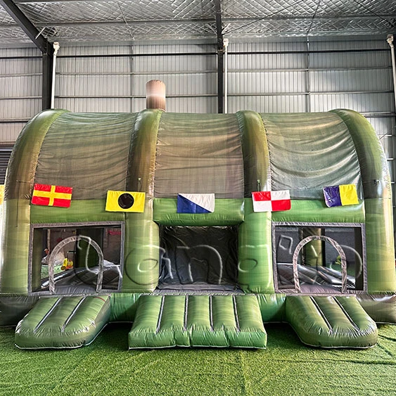 new design Commercial PVC Bikini Bottom Crab King bounce  combo with slide for jumping