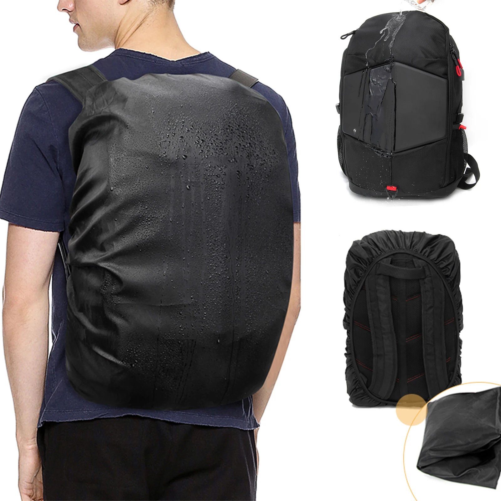 EVA Men Hard Shell Business Backpack Waterproof Anti- Theft Laptop Bag Backpack With USB Charging Port TSA Lock