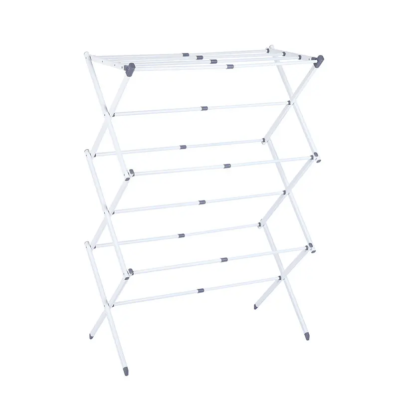 3 Layers Moving Towel Folding Stand clothes stands shoe racks Floor Organizer cloth drying rack Laundry Hanging Garment Usage