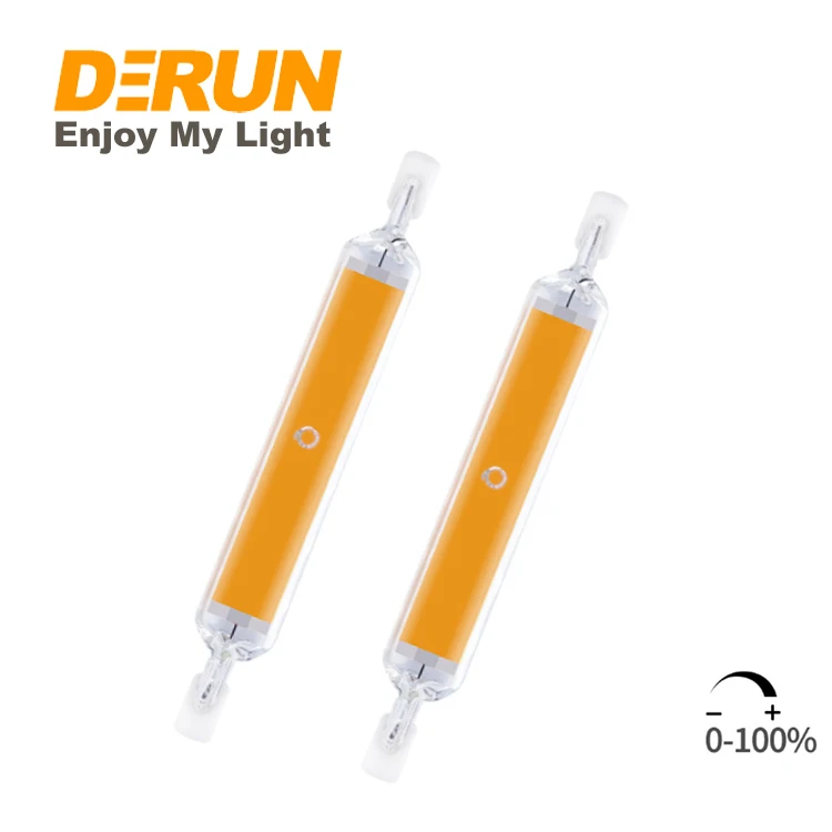 New ERP Good quality 4W 5W 6W J78 flicker free LED Bulb with R7S base and one cob for indoor and outdoor lighting , LED-R7S