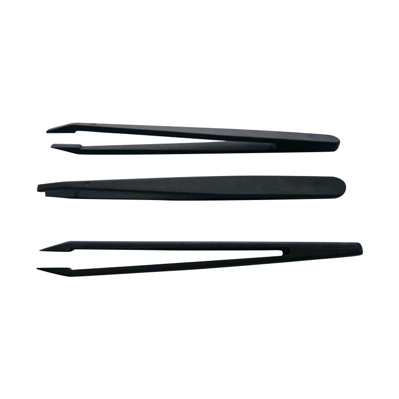 Пластиковый промышленный Пинцет ESD, антистатический пластиковый проводящий пинцет