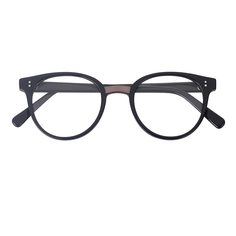 Retro Round Blue Light Filter Computer Acetate Frame Oculos Acetato Anti-radiation Glasses Eyeglasses