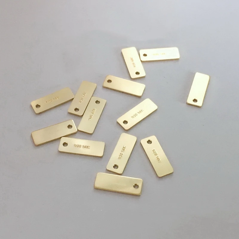 GLORY PACE 1/20 14k Gold Filled Disc Charms for Bracelets gold filled jewelry 14k bulk product wholesale