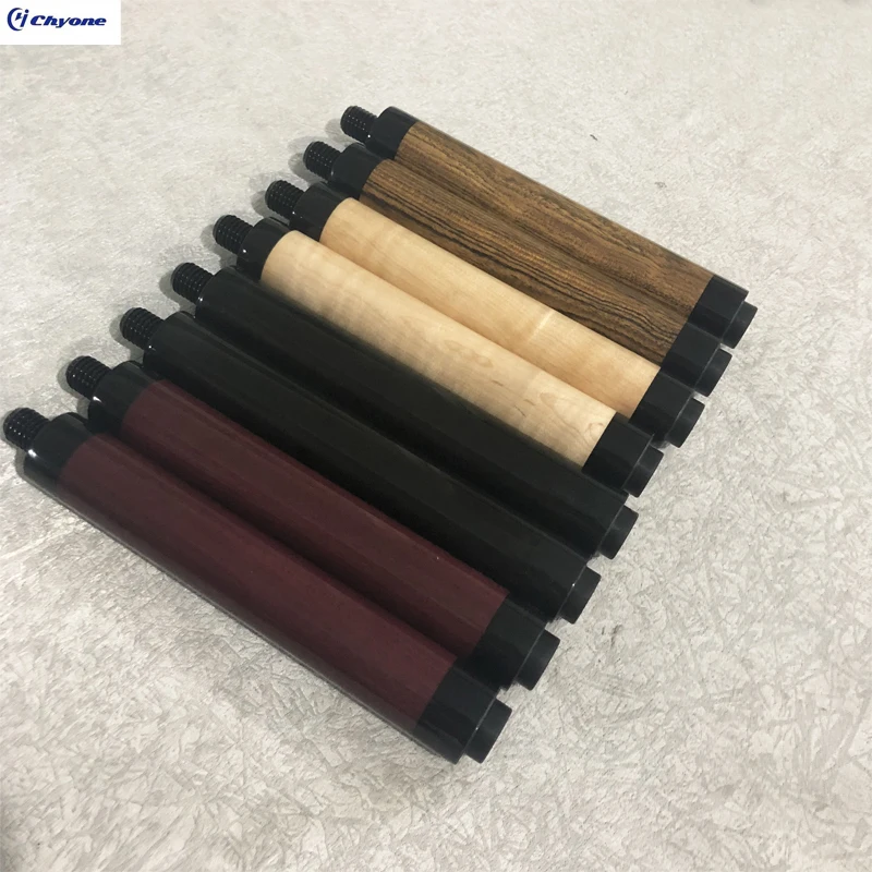 Изготовленный На Заказ совместных 8 дюймов эбенового дерева вьющиеся клена кий расширение карамболь удлинитель для кия