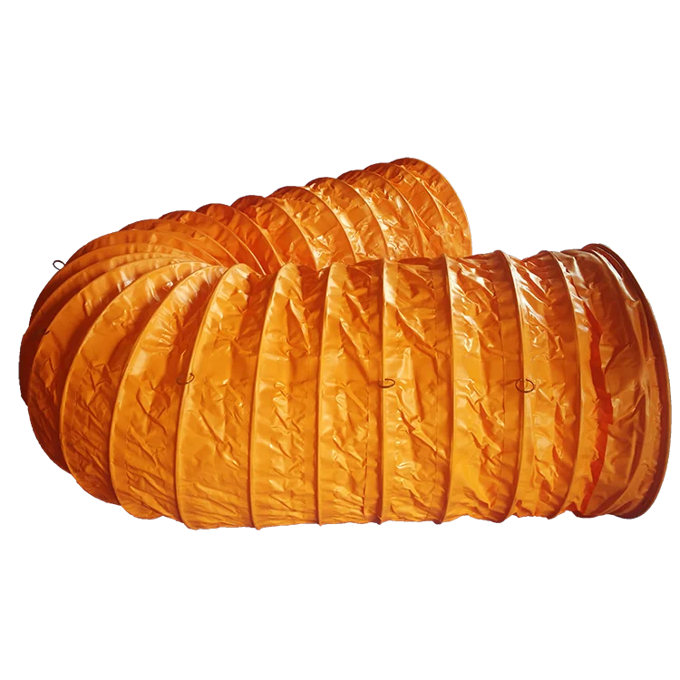 Professional spiral flexible high pressure reinforced fire resistance tunnel and mine ventilation air hose pipe duct