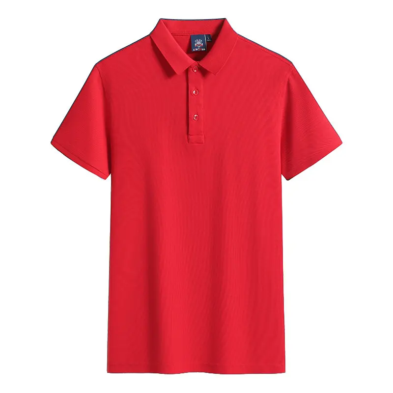 Custom Design  Embroidery Logo Color Combination Polyester Cotton Striped Wholesale Work Spandex Polo T Shirt