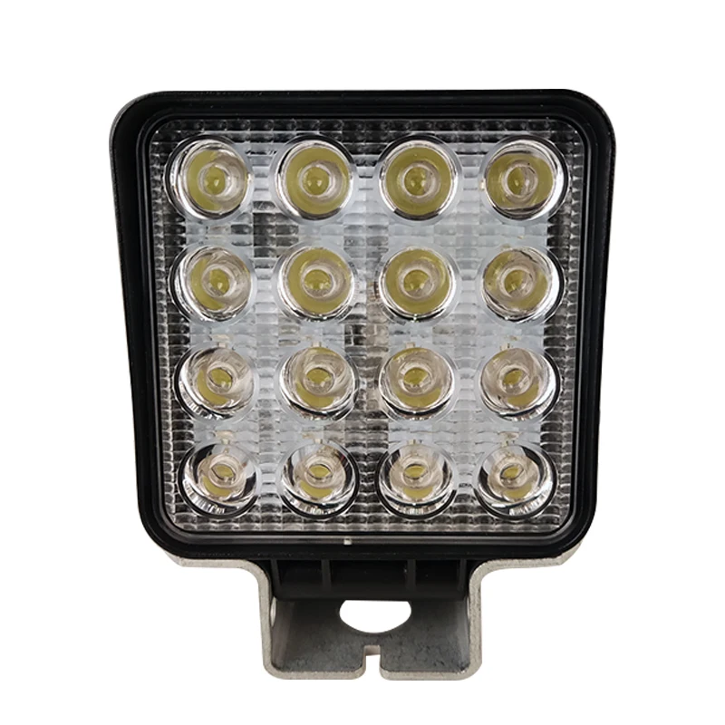 Factory Wholesale Square Super Bright Ip67 15w 16led 12v 24v Flood Spot Lamp Work Light For Offroad Truck Tractor Boat