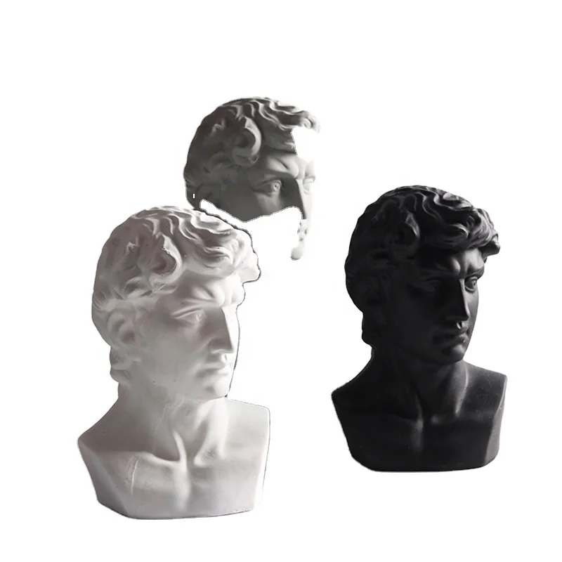 Wholesale Customized Home Garden Office David Face Flowerpot Nodic Modern Design Handicarfs Plant Bonsia Flowerpot For Sale