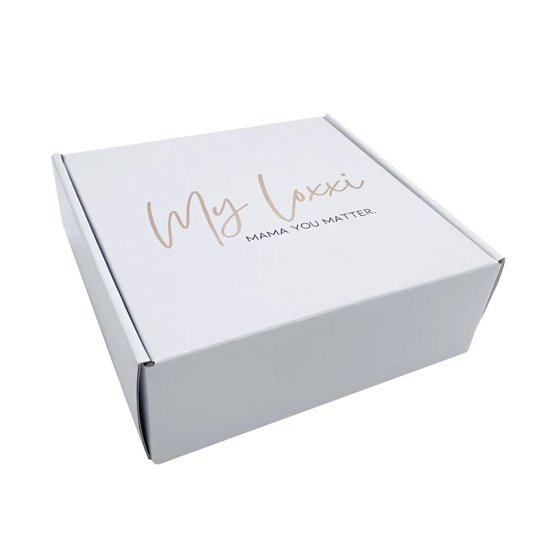 Custom Logo Luxury White Paper Mailing Packaging Boxes Corrugated Cardboard Carton Shipping Mailer Boxes