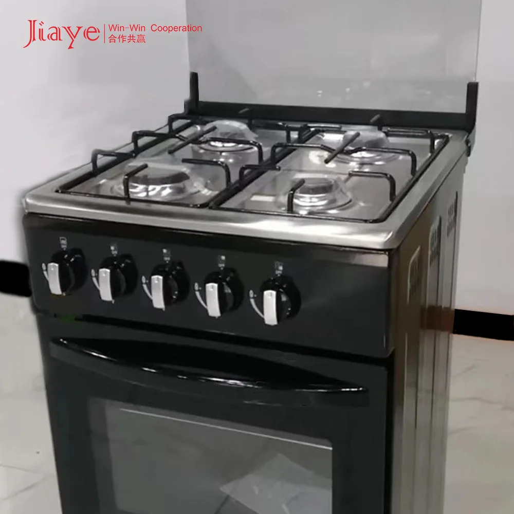 2024 Jiaye 50*50cm Freestanding Oven Stainless Steel Material High Quality Smart Gas Stove with two Burners and Electric Plates