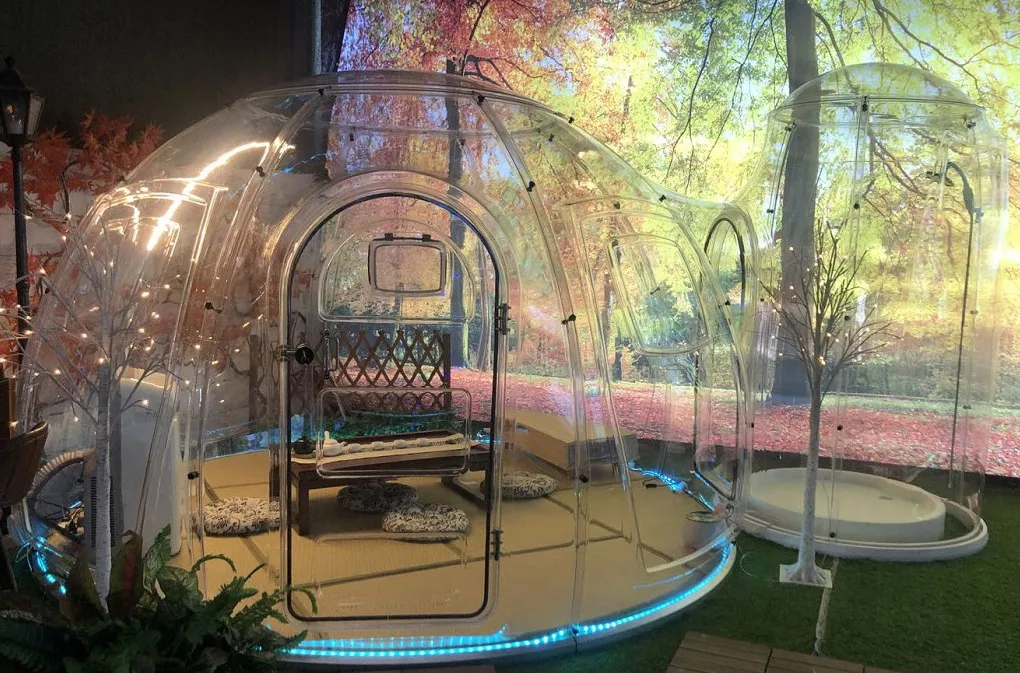 Pc Domes Transparent Glamping Geodesic Dome House For Sale Waterproof dome