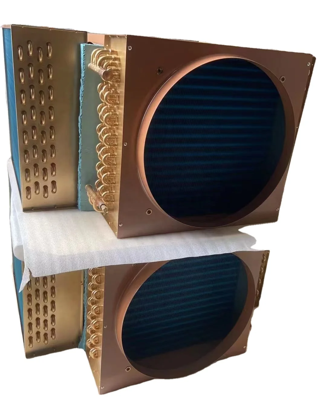 1.5HP  Copper Tube Chiller Condenser Cold Room Evaporator Coil Heat Exchanger Fin Type Air Cooler Condenser