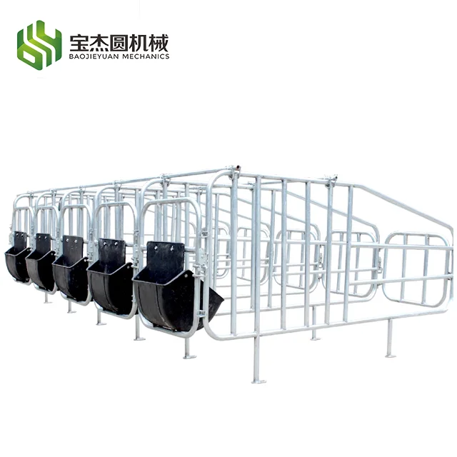 Animal Farming Equipment Heavy Gestation Positioning Bar Galvanized Gestation Pen pig cage fence fattening pens