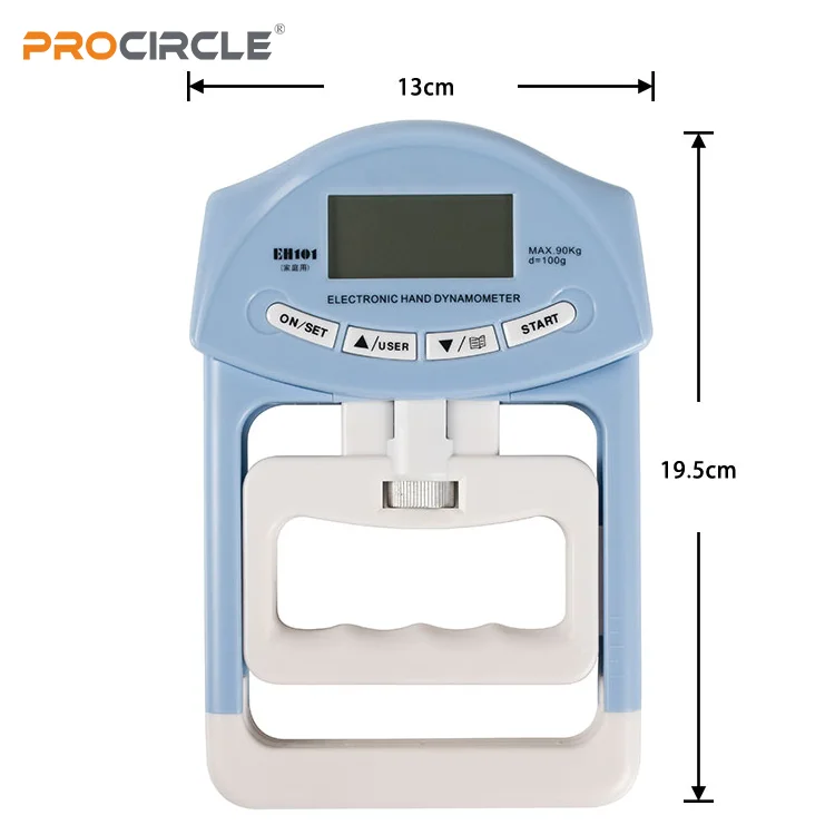 ProCircle Digital Hand Dynamometer Grip Strength Meter Usb Lcd Screen Hand Grip Dynamometer