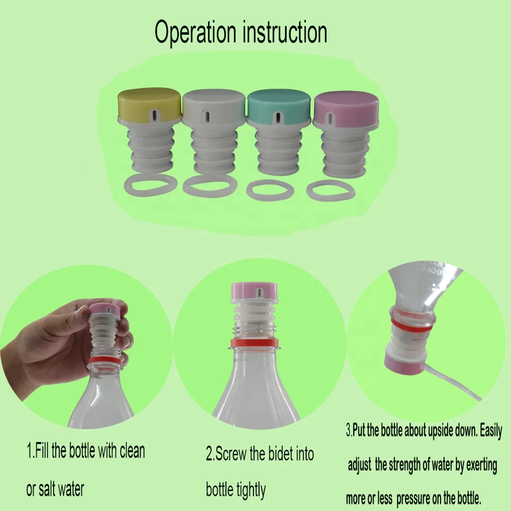 Portable Travel Bidet Sprayer Nozzles with Hand Held ABS Bidet Accessory for Personal Care