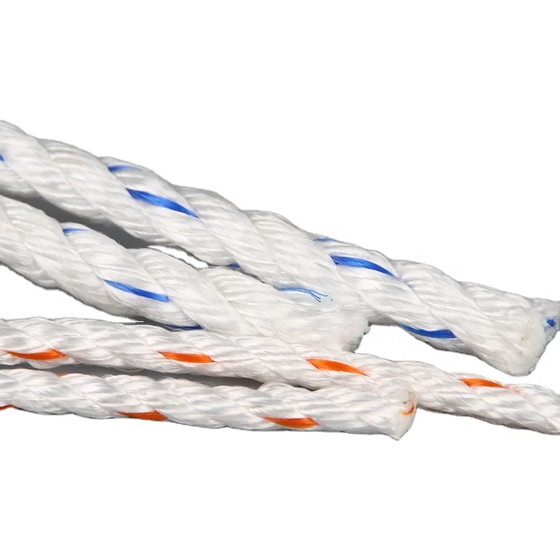 White with Yellow,Red,Green,Blue Tracer Trust-K Cordage Premium High Tension Safe Lifeline