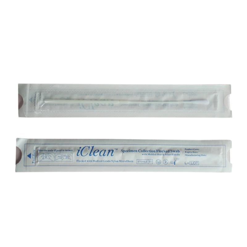 
Disposable nose nasal test nasopharyngeal medical sterile stick flock swab for sample collection 