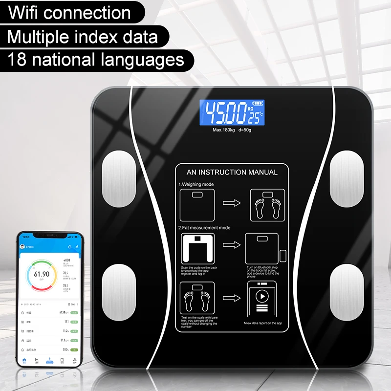 Умные бытовые электронные весы для жира