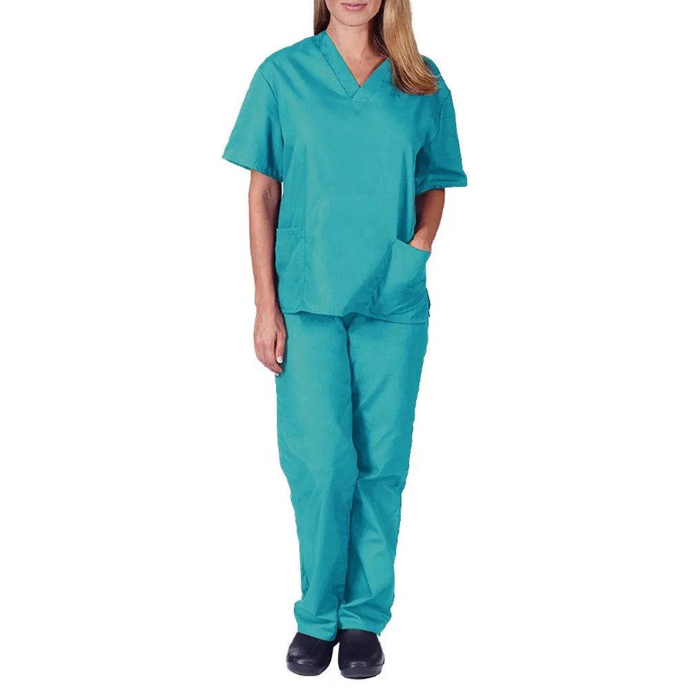 Stretch quick dry suit male doctors surgical clothes female nurses work clothes with best quality medical uniform scrubs