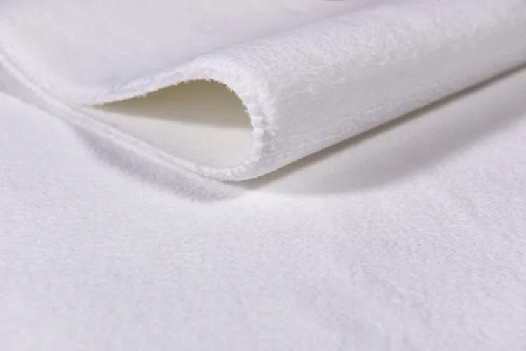 White Roller Brush Fabric Manufacturer Customized Woven Fine Denier Polyester Microfiber Brush Fabric