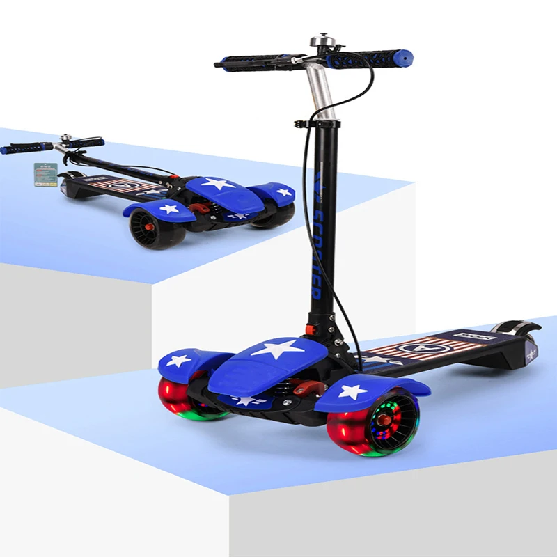 Cheap price kids scooter 3 wheel Pu Flashing outdoor Scooter For Kids scooter for kids children