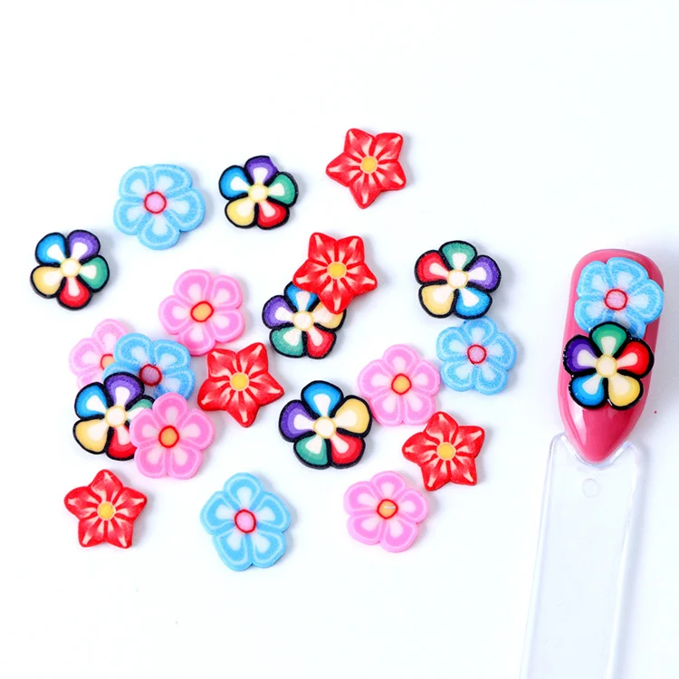 2020 Newest Nail Art Decorations Dried Flowers 3D Nail Stickers for Nail Art