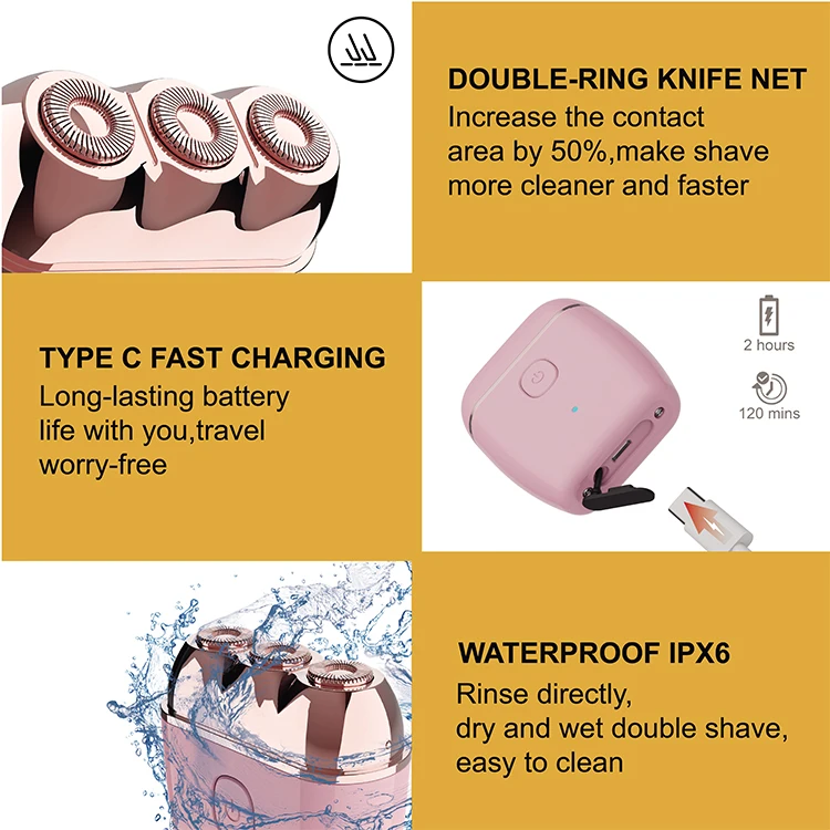 Wholesale Female Epilator Rechargeable Lady Hair Removal Shaver for Women Electric Bikini Trimmer Professional Shaving Machine