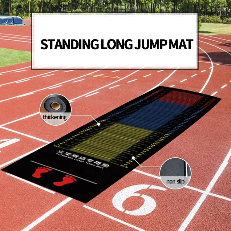 2023 LW Factory Directly Supply School Entrance Examination Rubber Standing Long Jump Mat The Long Jump Training Mat
