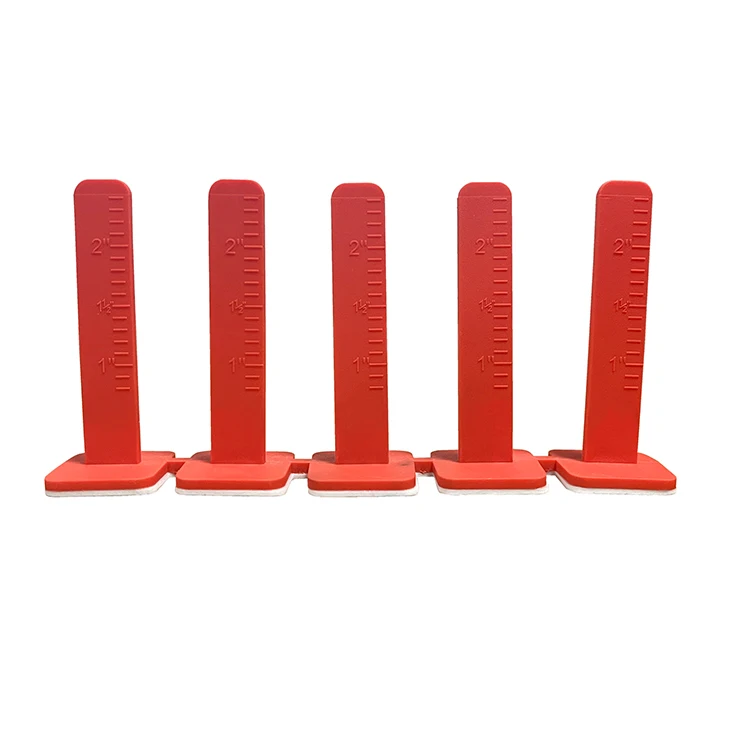 Self-adhesive height measurement floor self leveling  level pegs for Cement