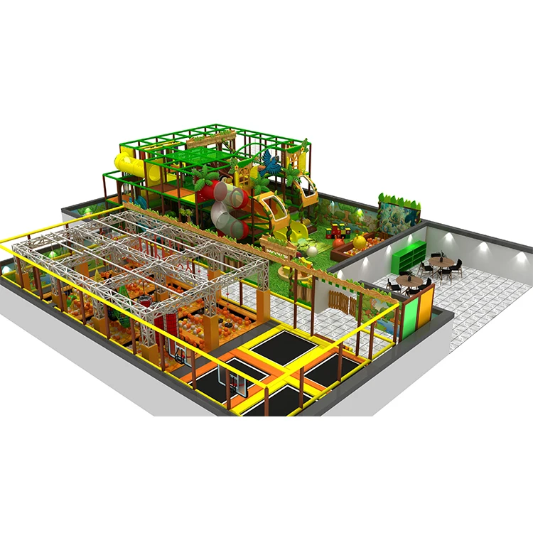 Fun Future Snow Best Athletic Indoor Playground Maze Game For Child Single Kids Jungle Theme