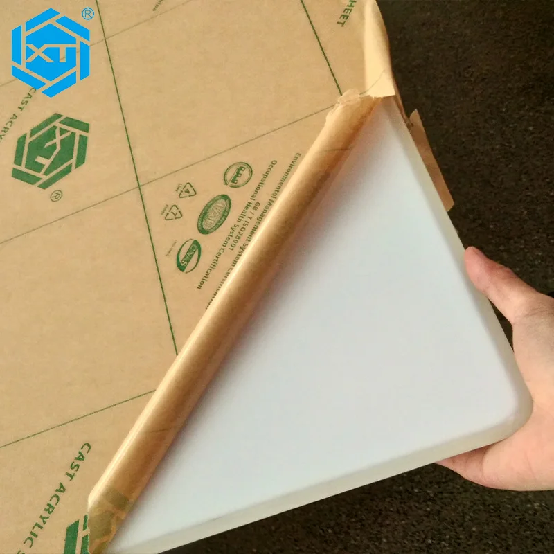 3mm Milky White Acrilico Opaque Colored Scratch Resistant Cast Opaline Acrylic Sheet For Advertising